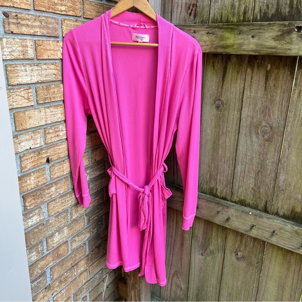 Y2K Juicy Couture Bedazzled Pink Women's Robe
